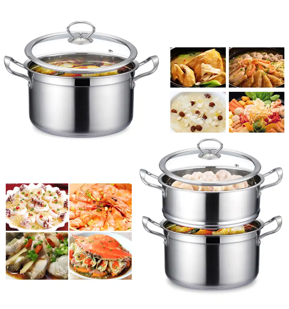 Double Boilers Stainless Steel soup pot kitchen cookware cooking tool