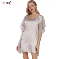 Европейский Стиль Лето Для женщин ночь Рубашки для мальчиков сексуальное женское белье платье Для женщин S ночной рубашке шелковой ночной