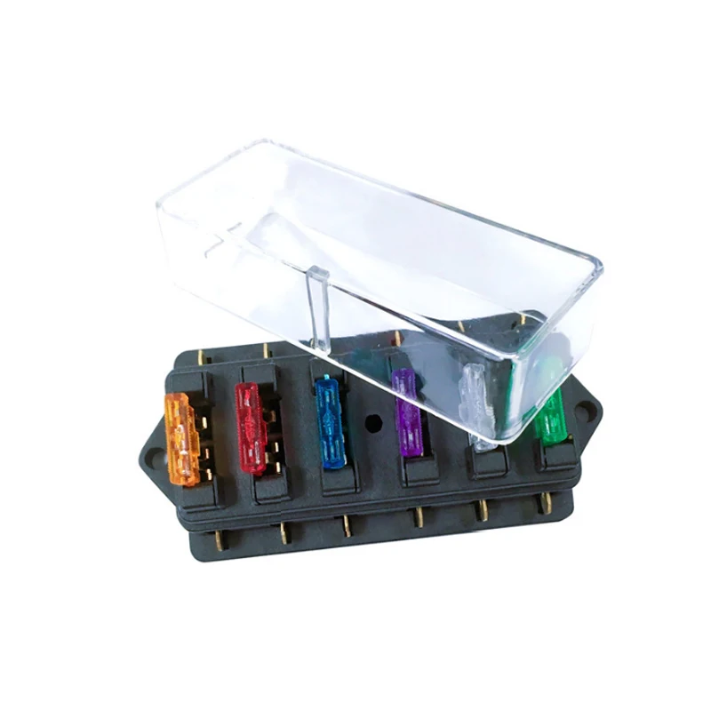 

Universal Car Truck Vehicle fuse box 6/8/10 Circuit Automotive Middle-sized Blade Fuse Box Block Holder