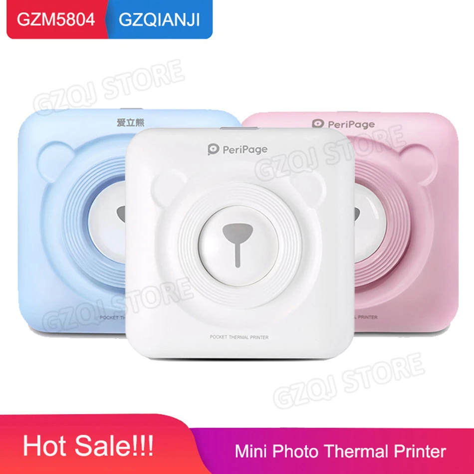 

Thermal Photo Printer for Android iOS Phone Portable Printer Pocket Mini POS Mobile Thermal Bluetooth 58mm Mini Wireless Printer