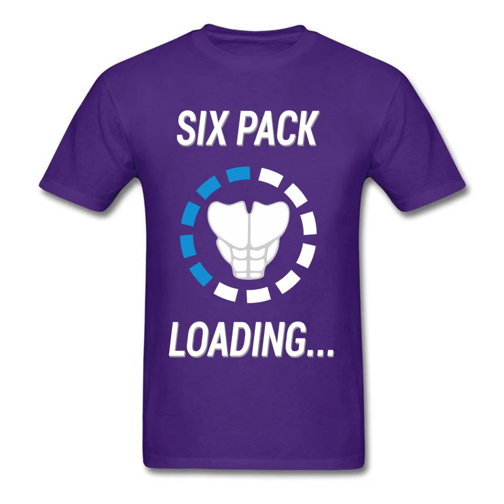 Six Pack Loading Hip hop VALENTINE DAY 100% Cotton Round Collar Men Tops Shirts Normal Tee-Shirts Hip Hop Short Sleeve Tshirts Six Pack Loading purple