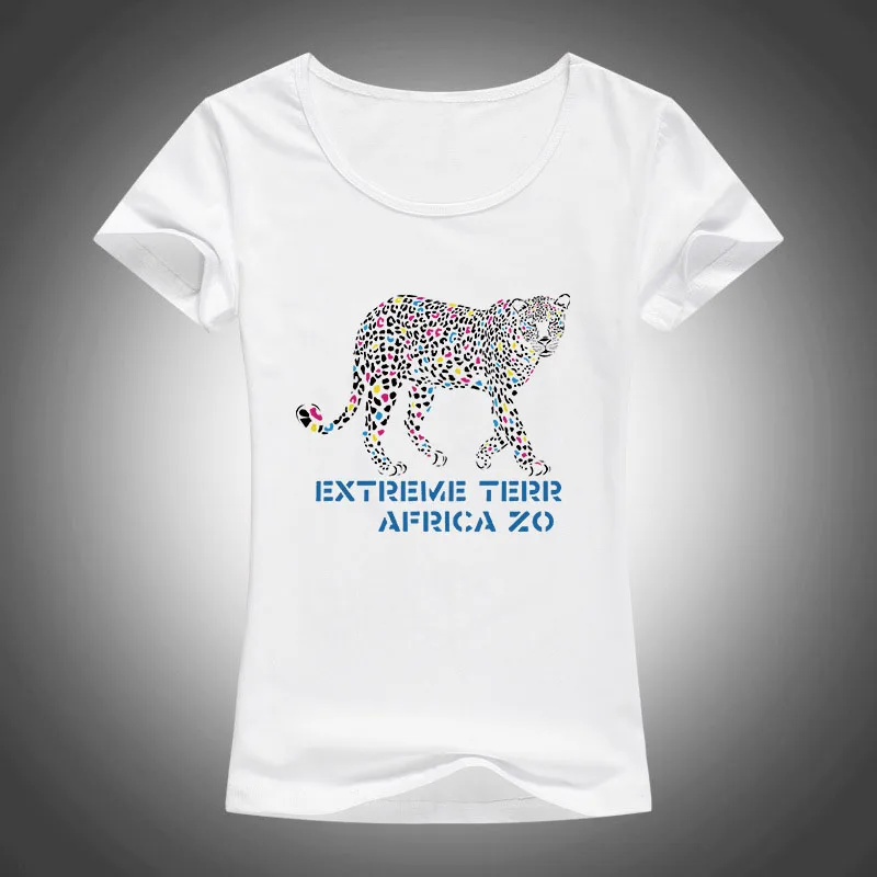Футболка extreme terr africa zo с принтом животных женские летние модные топы коротким