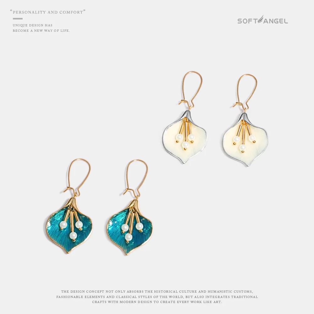 

2019 Fashion Women's Imitation Pearl With Heart Earrings For Boho Jewelry Female Bohemian Korean Accessories Earings Pendants