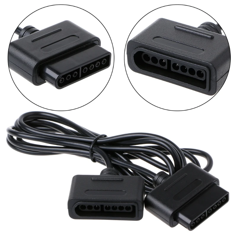 

1.8m 5.91ft Extension Cable Cord For Nintendo SNES Controller Retro-Duo FC Twin