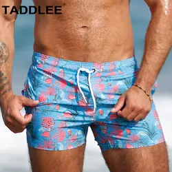 Taddlee брендовые сексуальные купальники мужские пляжные шорты, для пляжа шорты для серфинга мужские плавки с квадратным вырезом костюмы для