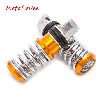 

MotoLovee Motorcycle Spring Pedal Pedals Scooter Passenger Rear Foot Peg Vespa FOR Honda Yamaha ATV