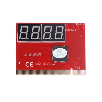 

4-digits PC PCI Diagnostic Card Motherboard Analyzer Tester Post Analyzer Checker 79x58x10 PC Mainboard Main Board Analyzer