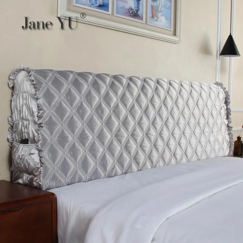

Modern Simple Cloth Art Jacket Thickened Bedside Cover Dust-proof Protective Cover Full-wrapped Bedside Cover Backrest Cover