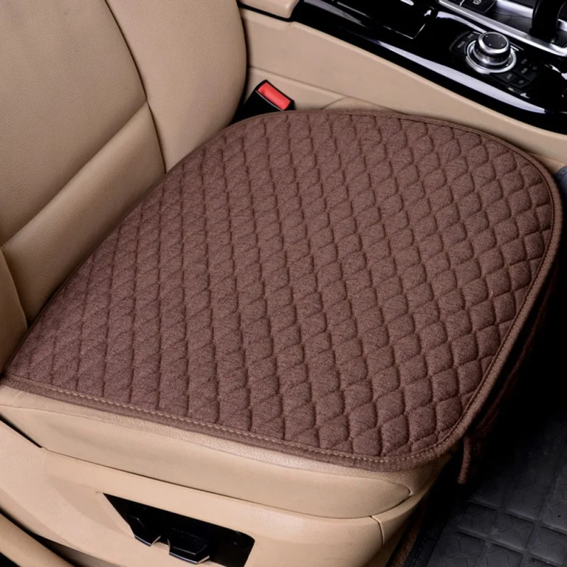 Car Seat Cover Four Seasons Front Flax Cushion Breathable Protector Mat