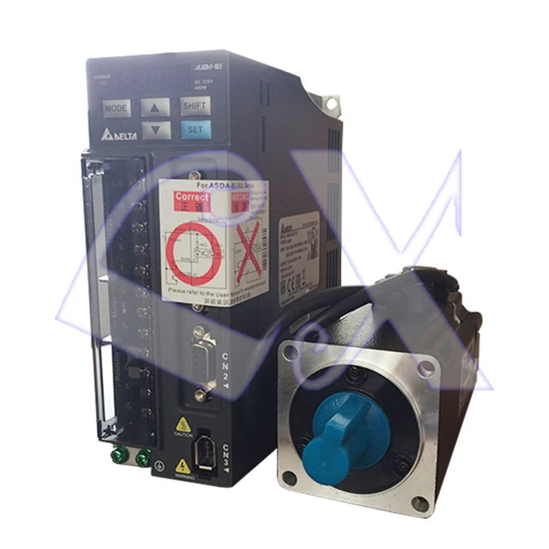 

Delta B2 AC servo motor drive kit 200W 0.64NM 1.5A 60mm 3000rpm ECMA-C20602RS + ASD-B2-0221-B with Encoder & Power Cable