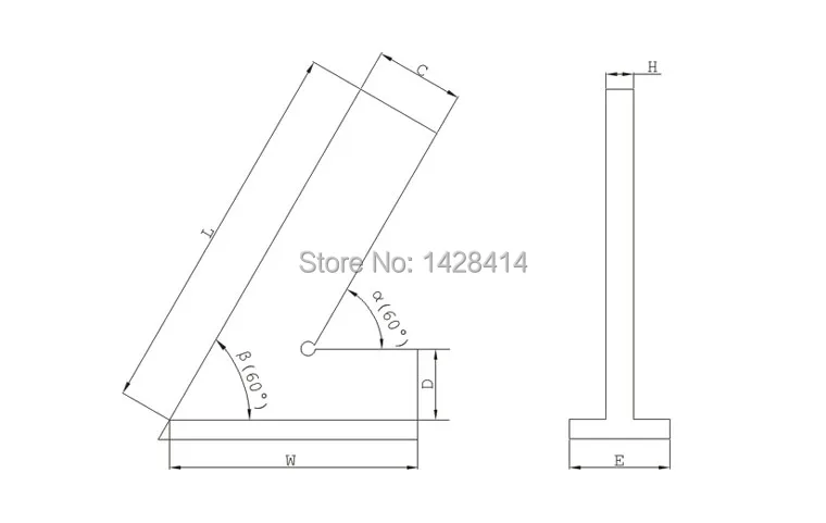 120*80mm 60  Sqaure 60 degree  /̵庣̽ 