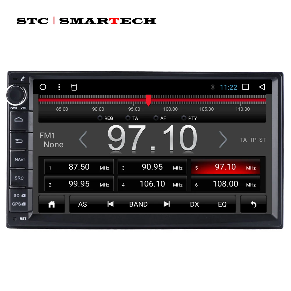 Clearance SMARTECH Universal 2din Android 8.1 Car Radio GPS Navigation Autoradio System 7 inch IPS Screen Support Video Output DVR OBD DAB 1