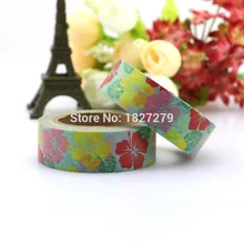 1pcs Fresh Pattern Floral washi tape DIY decoration scrapbooking Planner masking tape adhesive kawaii stationery 1pcs Fresh Pattern Floral washi tape DIY decoration scrapbooking Planner masking tape adhesive kawaii stationery