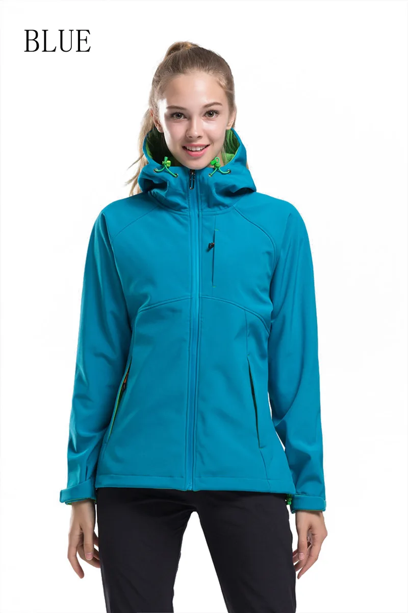 Goexplore ore флисовая куртка Женская водонепроницаемая с капюшоном весна осень термальная флисовая уличная походная одежда Рыбалка альпинистское пальто