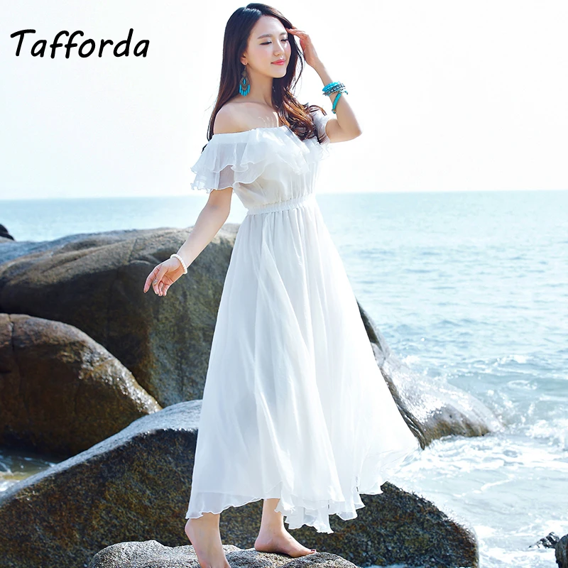 Tafforda 2018 Summer New Vacation Beach Casual Dress