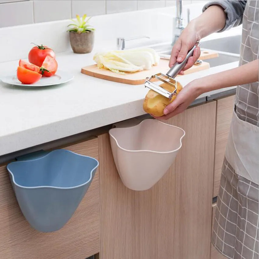 Hanging Standing Waste Bin Cupboard Door Wall Garbage Bin Kitchen