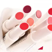 От Nanda Кнопка нажмите губная помада стойкий Макияж для губ Batom кремовый оттеночный цветной бальзам коричневый кремовый оттеночный цветной Бальзам помада