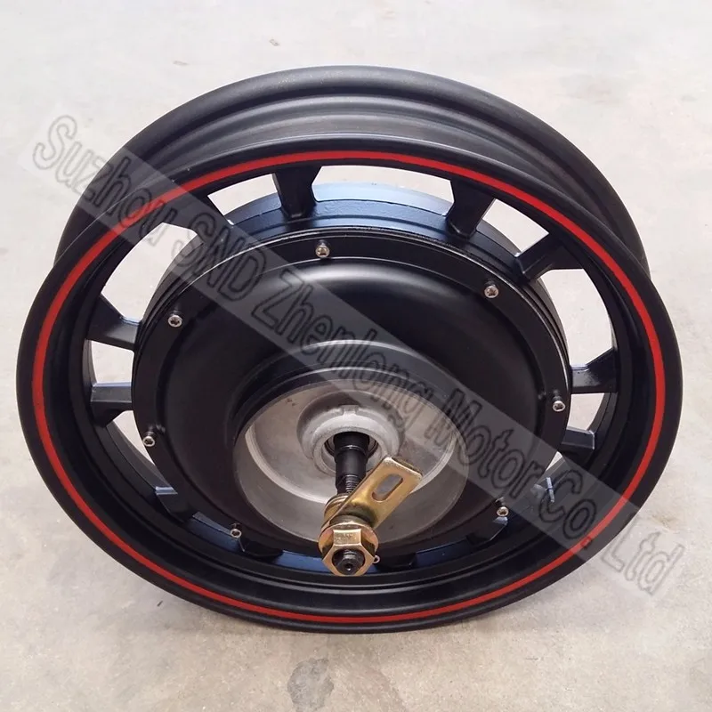 Clearance 16inch 1500W ZL motor  48V 60V 72V 96V  wide voltage e-bike and  e-scooter high power hub motor wirh drum brake  G-M502 5