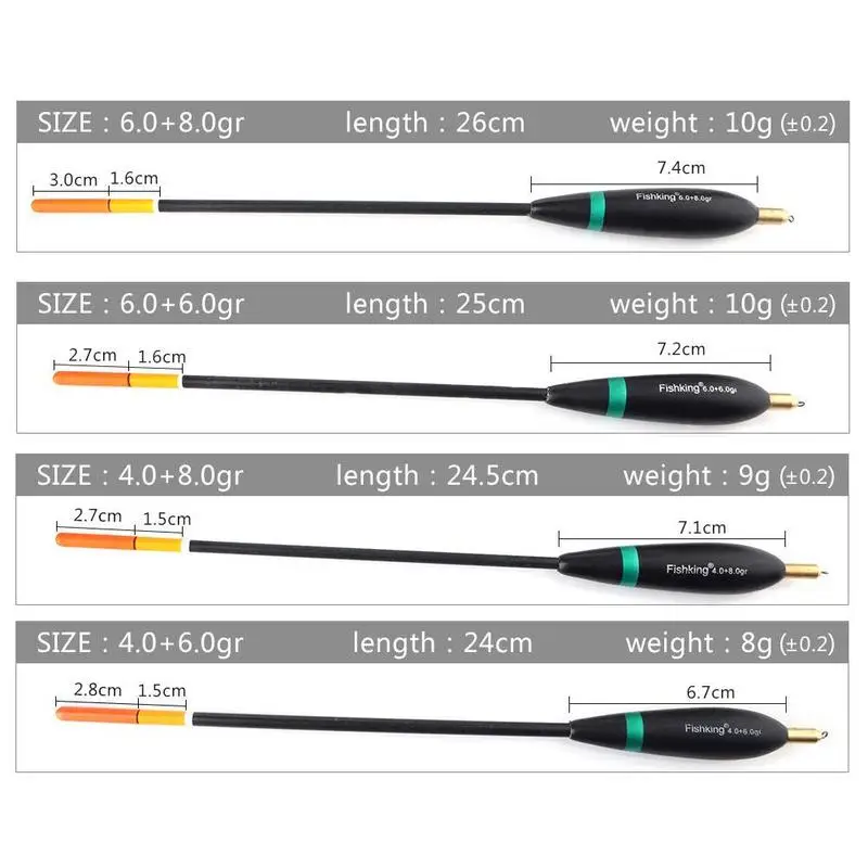 4 шт. поплавок хвост поплавок для ловли карпа вес 8 г-10 г 24 см-26 см поплавок для ловли карпа Прямая поставка