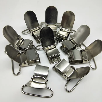 

12 pcs/50 pcs/100 pcs Metal Pacifier Suspender Clips Garment Clips Craft for Bib Clips Toy Holder Clothes Sewing Accessory