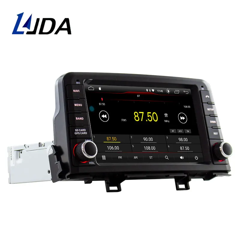 Excellent LJDA Android 9.1 Car DVD Player For KIA PICANTO MORNING 2017 2018 GPS Navigation 1 Din Car Radio Multimedia WIFI Stereo IPS RDS 2