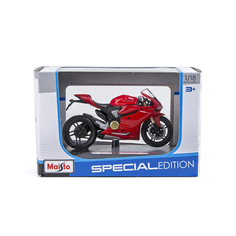 Maisto 1:18 Миниатюрные модели для мотоцикла Ducati 1199 PANIGALE красная литая игрушечная