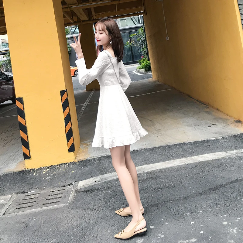 EAD Vintage Single Breasted Pleated Office Lady Shirt Dress Women Spring Sexy V Neck Ruffle Elegant Dresses Female Vestido EAD Vintage Single Breasted Pleated Office Lady Shirt Dress Women Spring Sexy V Neck Ruffle Elegant Dresses Female Vestido