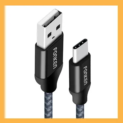 3 шт. fonken Тип USB-C кабель Quick Зарядное устройство Тип c 21AWG Max 2.4A быстрой зарядки Reversible USB c кабель для мобильного телефона