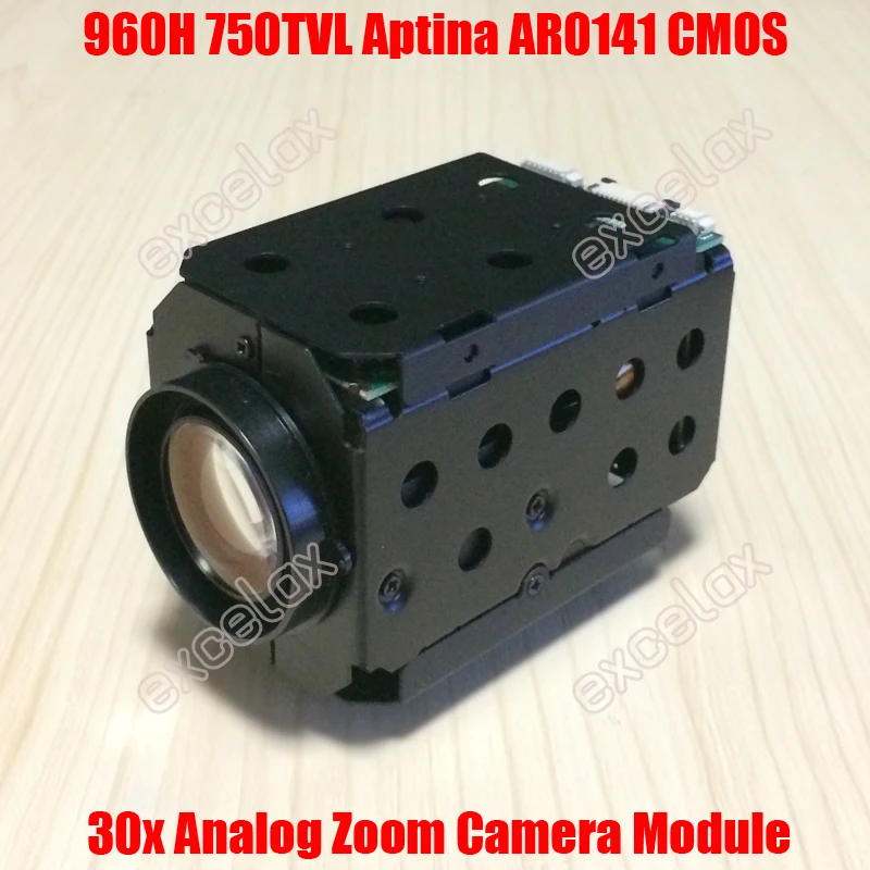 NEW 960H D1 700TVL Analog 30x Optical 1/4" Aptina AR0141 CMOS Sensor CCTV Zoom Camera Module ICR IR CUT Auto Focus Block Camera