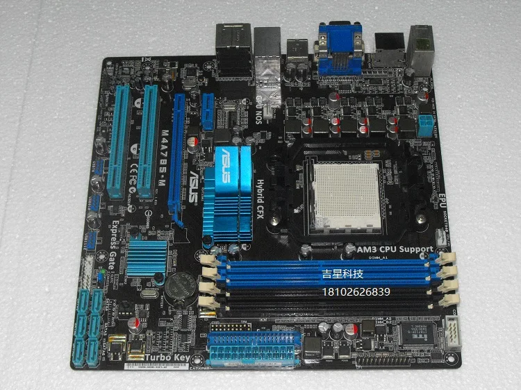 Бесплатная доставка 100% оригинал материнская плата для Asus M4A785-М DDR2 AM2 + 8 ГБ