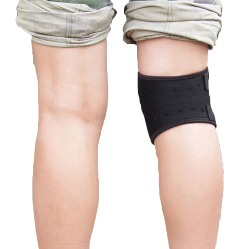 Регулируемое колено Обёрточная бумага защитная лента на сухожилие открытые Укрепитель для коленной чашечки Поддержка ремень дышащая обувь для игры в баскетбол