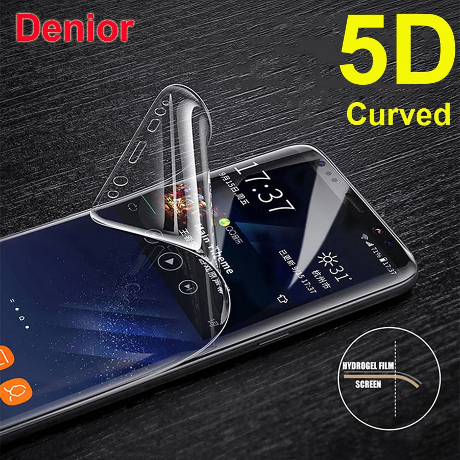 

5D Full Glue Cover Soft Pet Screen Protector Film For Samsung Galaxy S9+ S8 Plus Note 8 S7 Edge S6 3D Curved Edge (Not Glass)