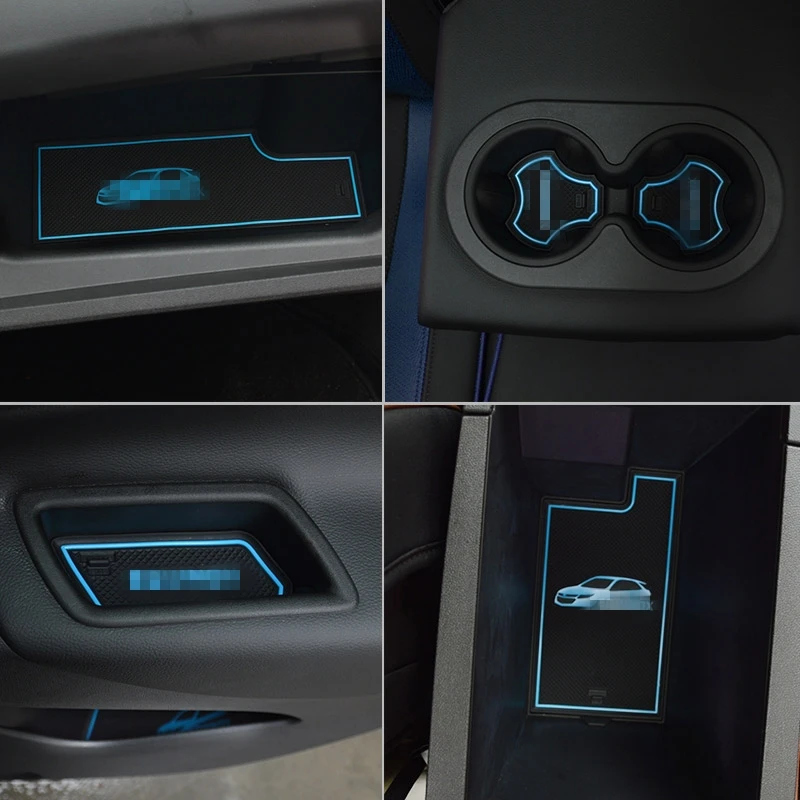 Для Chevrolet Equinox 2017 2018 2019 резиновый коврик для двери Противоскользящий чашки