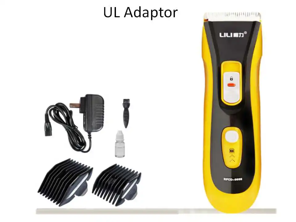 Lili профессиональная перезаряжаемая машинка для стрижки волос, электрический триммер для стрижки волос, водостойкий инструмент для стрижки волос - Габаритные размеры: UL Plug