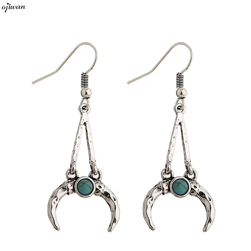 

Gypsy Earrings Boho aritos Tribal Earrings For Girls Chic Horn Earrings Bohemian Earrings Vintage Earrings Women Jewelry Earring