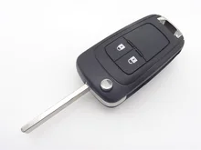 Caso de repuesto Para Vauxhall Opel Astra Insignia 2 Botón Flip cáscara dominante alejada Caso de la Cubierta En Blanco