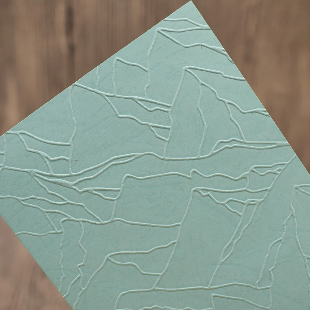 Plastic Embossing Folders Mountain Range Stamps DIY Scrapbooking Paper Card Making Craft Template