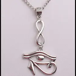 Дизайн цепочки и ожерелья для женщин Египетский Египет Глаз Гора ожерелье с кулоном «бесконечность» колье ожерелье бижутерия модные