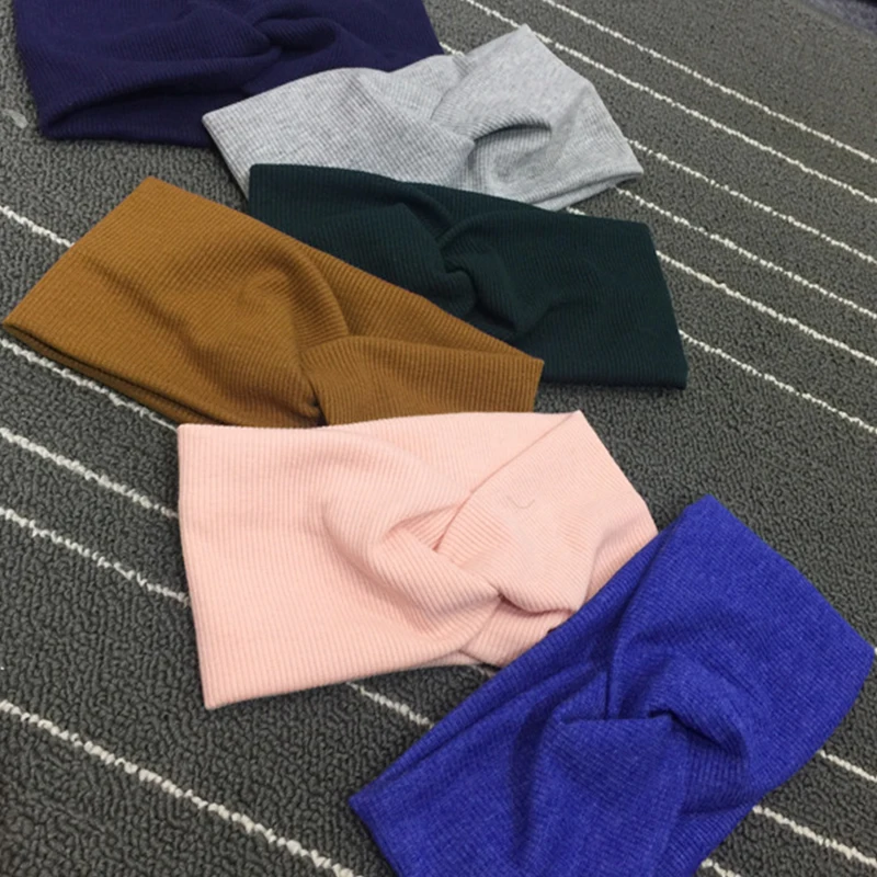 1 шт. Женская однотонная теплая шерстяная повязка на голову|wool knitted headbands|knitted