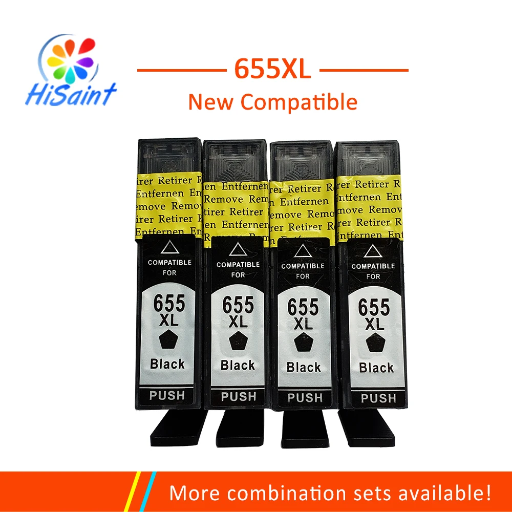 Hisaint для HP 655 популярный картридж принтера hp совместимый с deskjet 3525 5525 4615 4625 4525 6520
