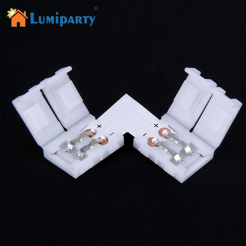 Adeeing 5 шт./лот 10 мм 4pin l образная Светодиодная лента разъем провода для 5050