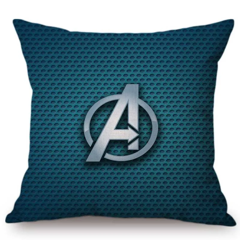 Декоративная подушка для дивана с логотипом «мстители», «Бэтмен», «Супермен», «Супергерои», «Зеленый Фонарь», «Железный человек», льняная подушка для автомобиля