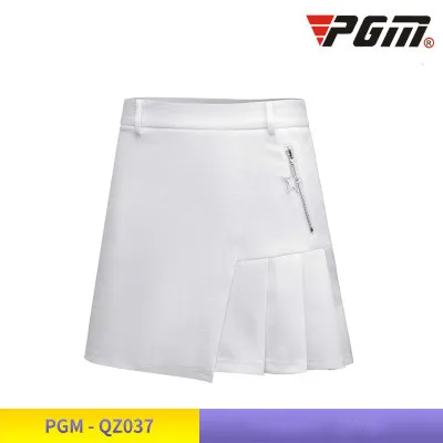 Натуральная одежда от PGM костюм детский Гольф одежда для девочек футболка с короткими рукавами дышащая юбка девочек Размер M-XXL - Цвет: White
