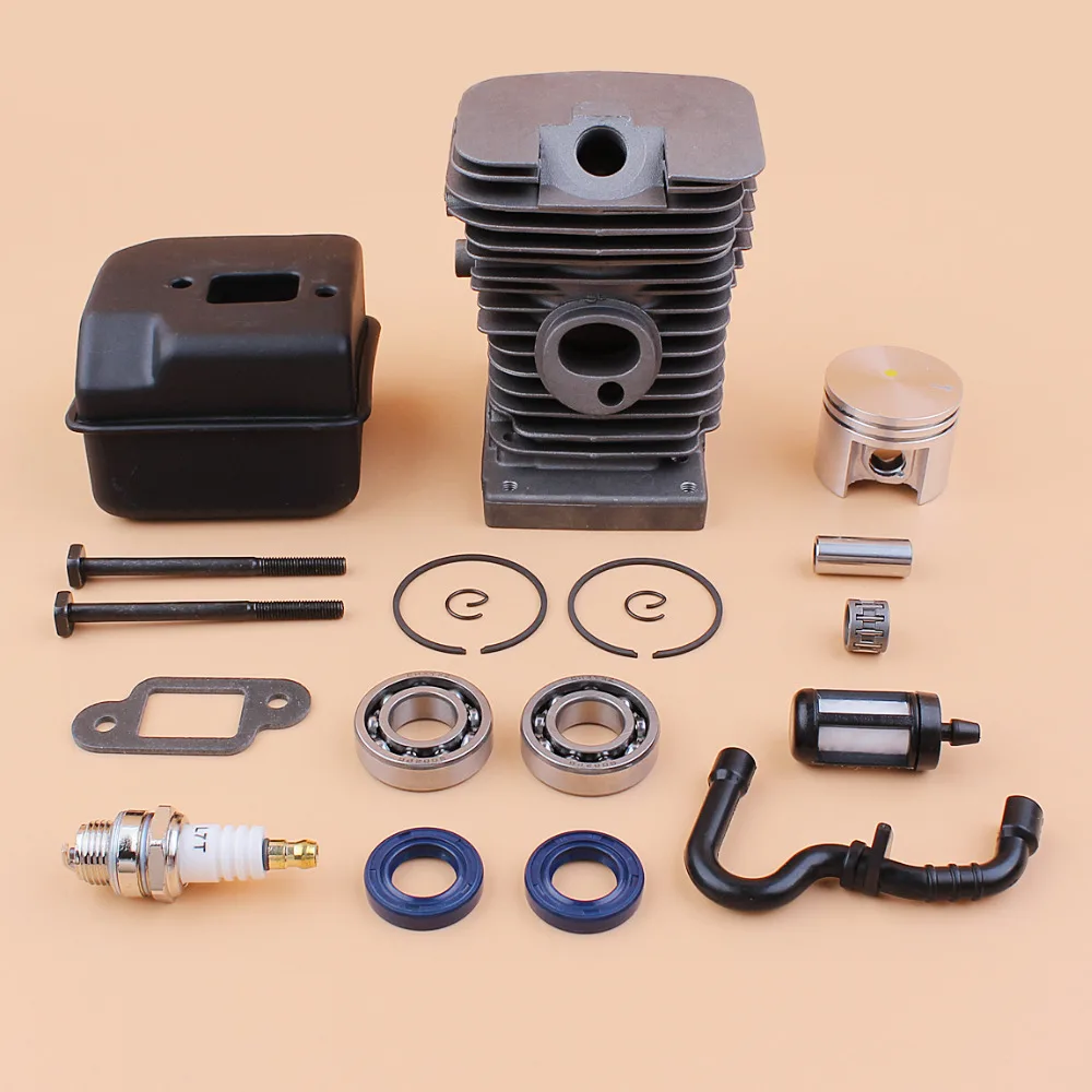 

38MM NIKASIL Cylinder Piston Bearing Oil Seal /Muffler Bolt Kit Fit STIHL MS180 018 Gasoline Chainsaws Motor Parts 10mm Pin