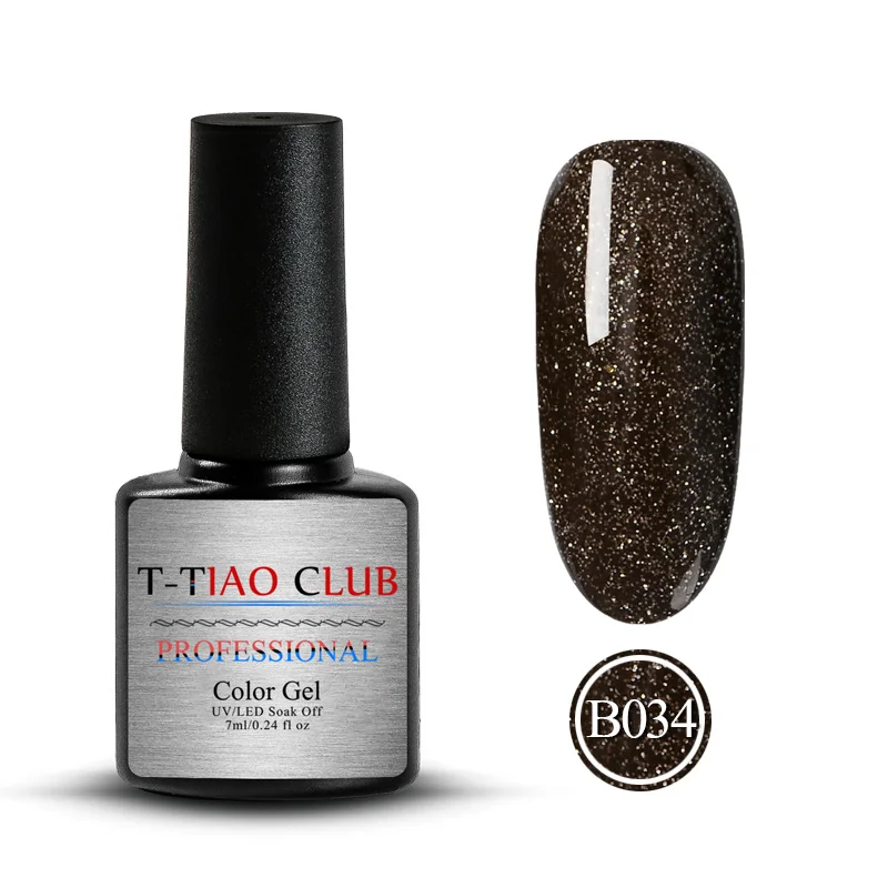 T-TIAO CLUB, 7 мл, синий, черный гель для ногтей с блестками, лак для ногтей, Ультрафиолетовый гибридный, долговечный, впитывающий Праймер, маникюрный Гель-лак для нейл-арта - Цвет: M30462