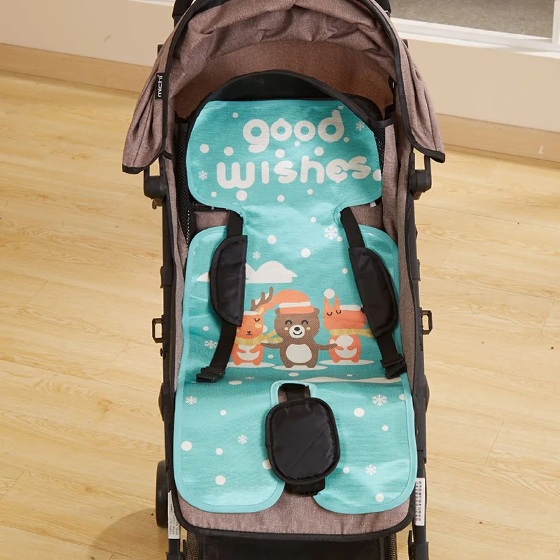 

Baby Kid Summer Cartoon Pattern Sleeping Mat Breathable Stroller Seat Mat Cool Liner Cushion