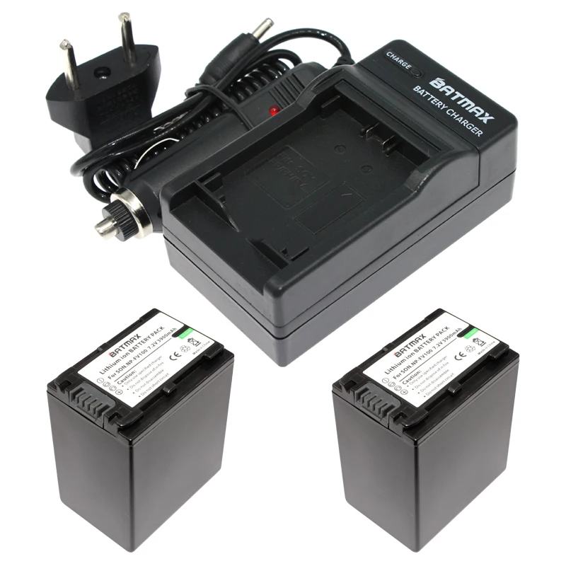 

2X 3900mAh NP-FV100 FV100 NP FV100 Battery&Charger Kit for Sony DCR-DVD103 XR100 for Sony HDR-XR550/E HDR-XR350/E HDR-XR150/E