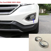Для Ford EDGE кузова передний противотуманный светильник детектор рамка палка Стайлинг ABS Хромированная Крышка отделка Запчасти 2