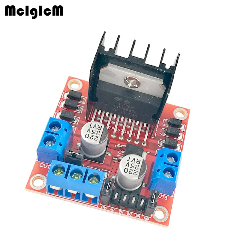 

MCIGICM 50pcs New Dual H Bridge DC Stepper Motor Drive Controller Board Module L298N MOTOR DRIVER L298N module