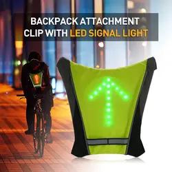 Lixada светодиодный световой сигнал USB перезаряжаемые светоотражающий рюкзак клипса дистанционное управление для Велоспорт Бег Прогулки Бег